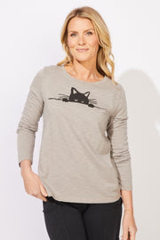 Destination Cat Crew Tee by Escape