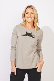 Destination Cat Crew Tee by Escape