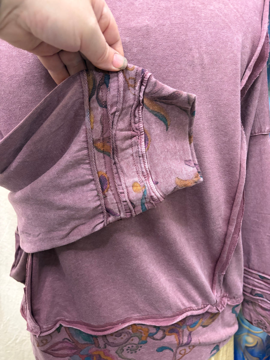 Painted Garden Lightweight Sweatshirt by Paper Lace