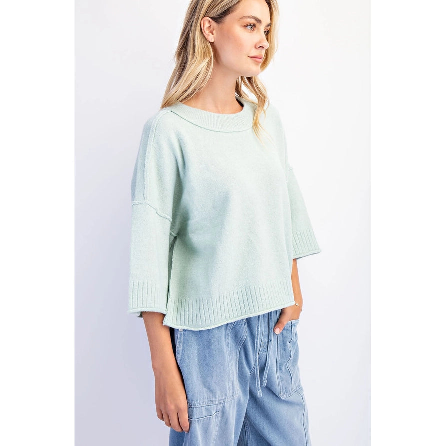 Goldie Oversized Sweater Top by Cotierra