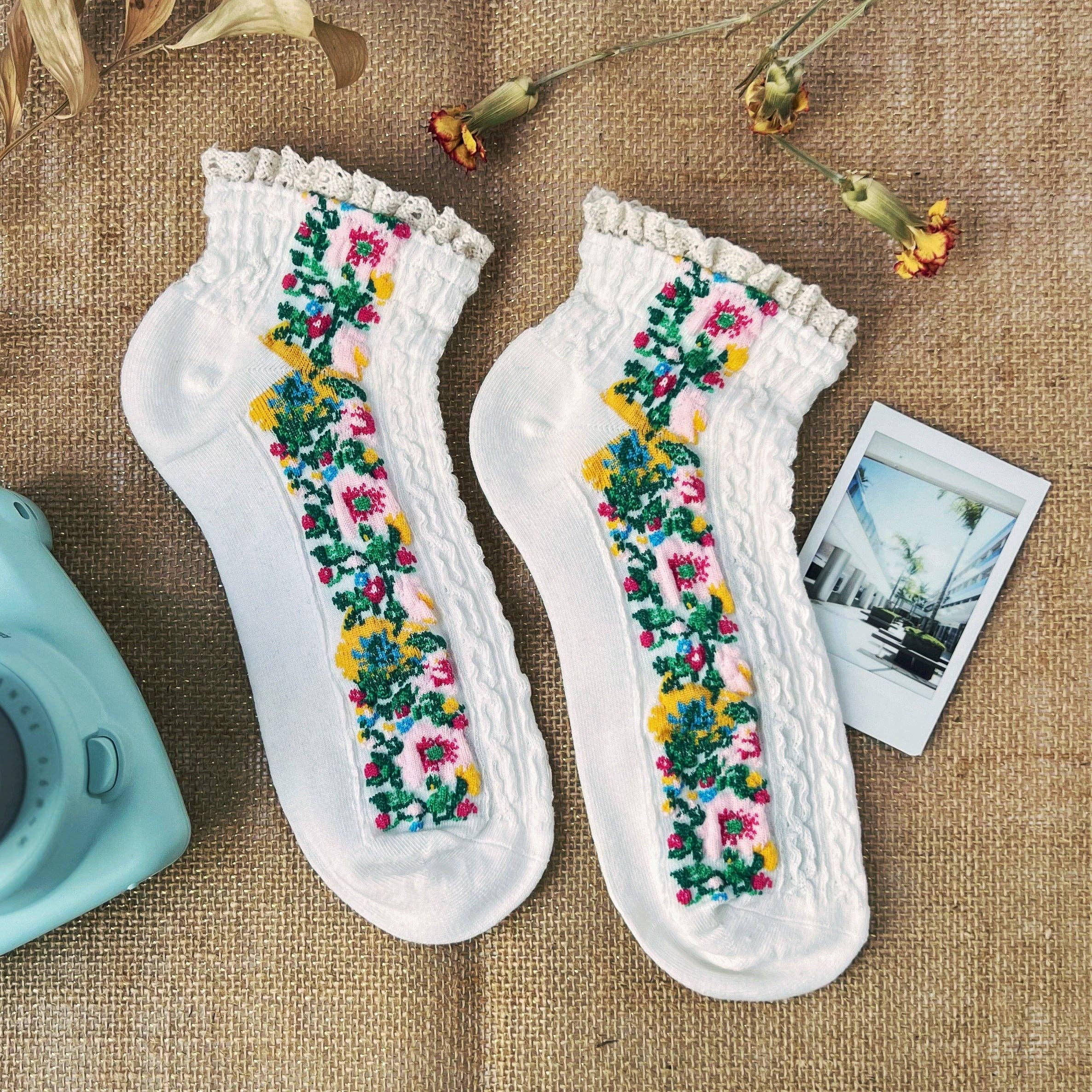 Audrey Vintage Ankle Socks Robin Boutique