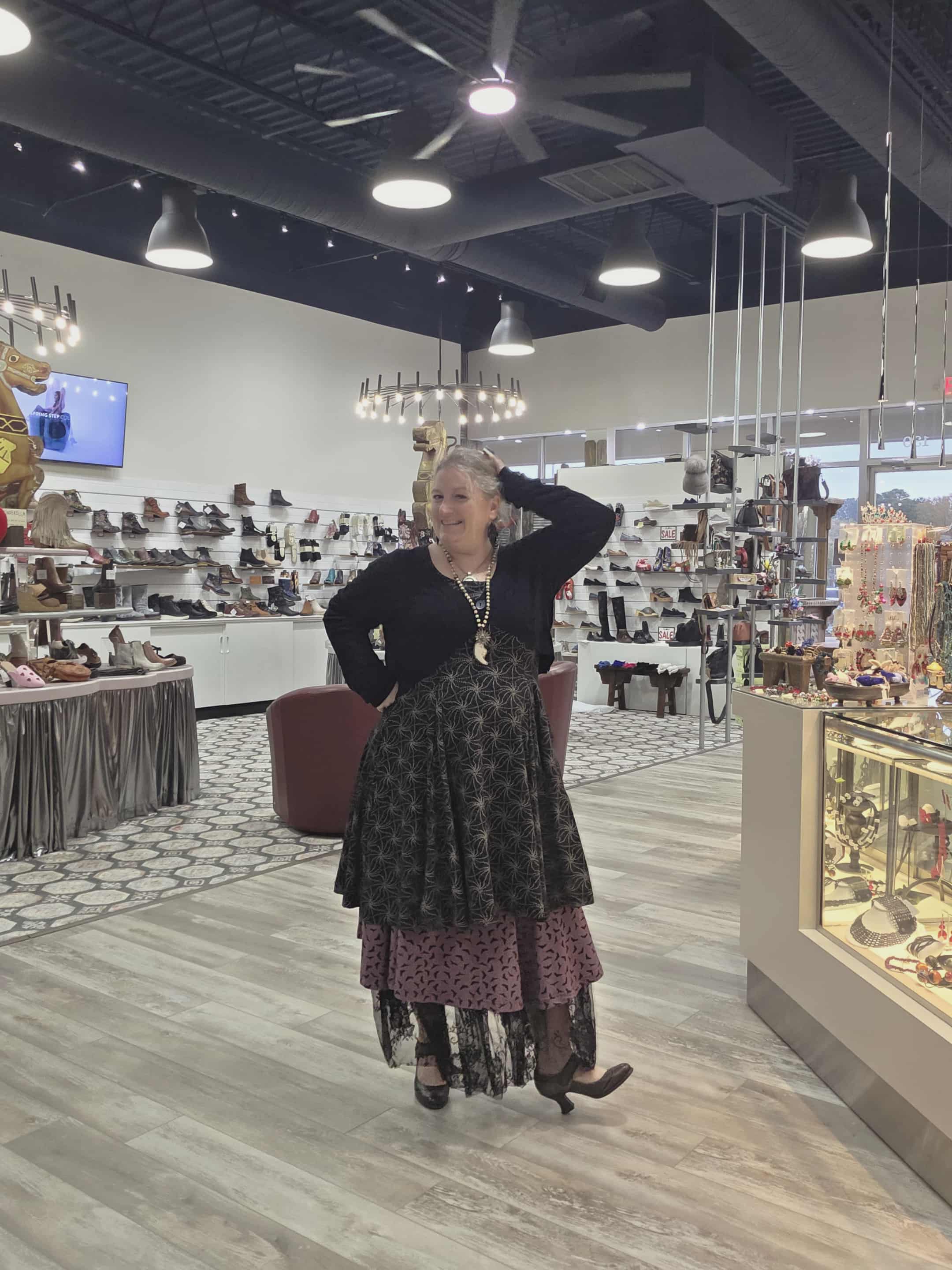 Poem Dress in Web Print by Effie's Heart