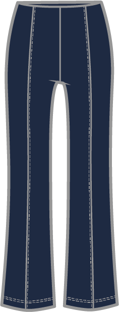 Knit Denim Kick Flare by Olivia