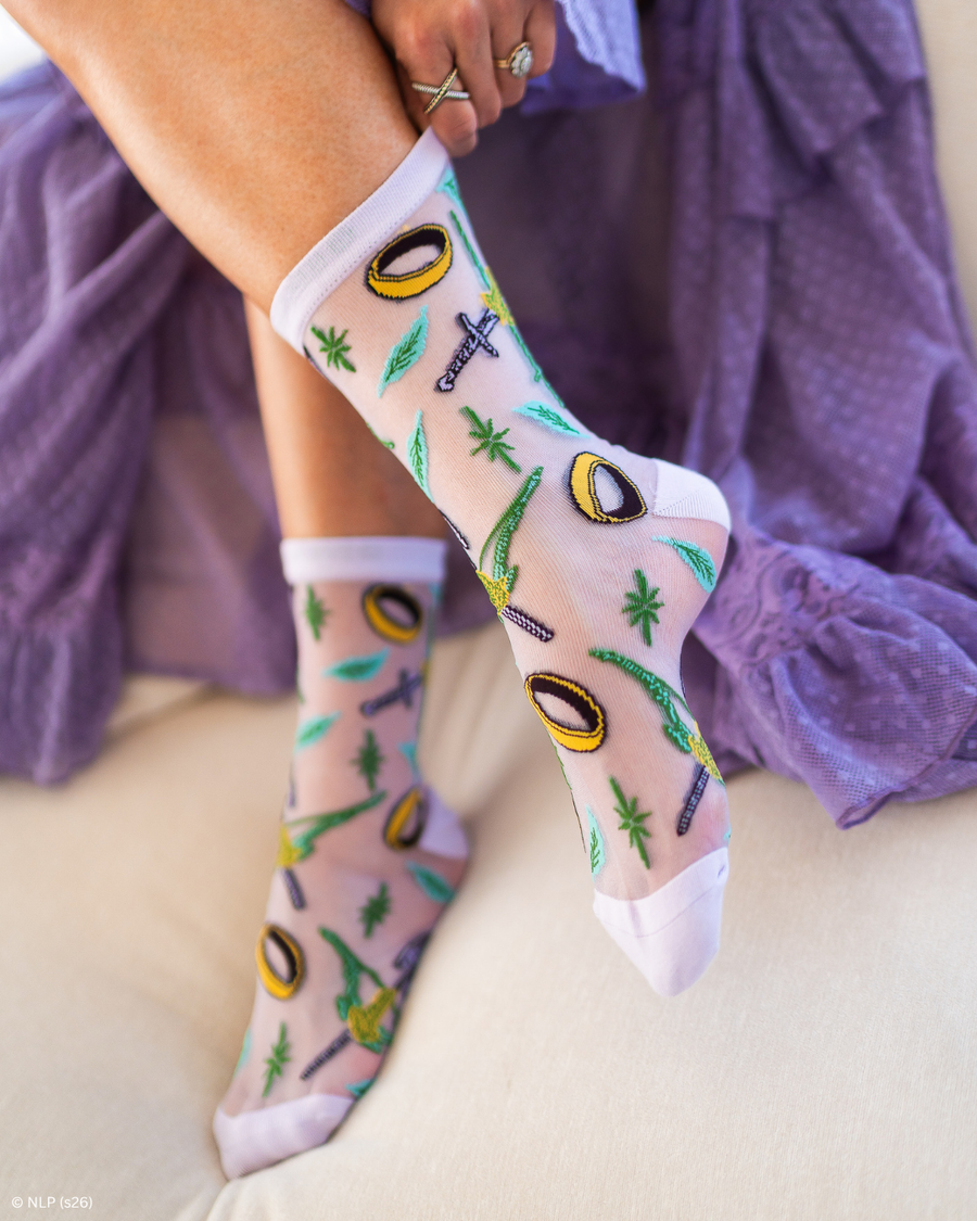 The Lord of the Rings™ The Fellowship™ Shimmer Sheer Crew Sock