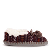 MUK LUKS Women's Knit Moccasin Ballerina Bin