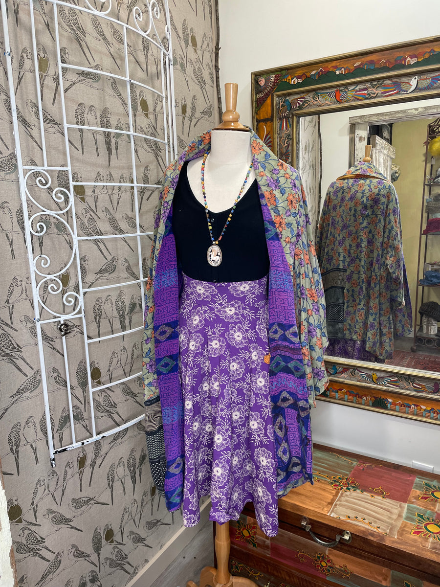 Sojourn Skirt in Anemone Print by Effie's Heart