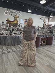 Wide Leg Flower Pants by Davi & Dani