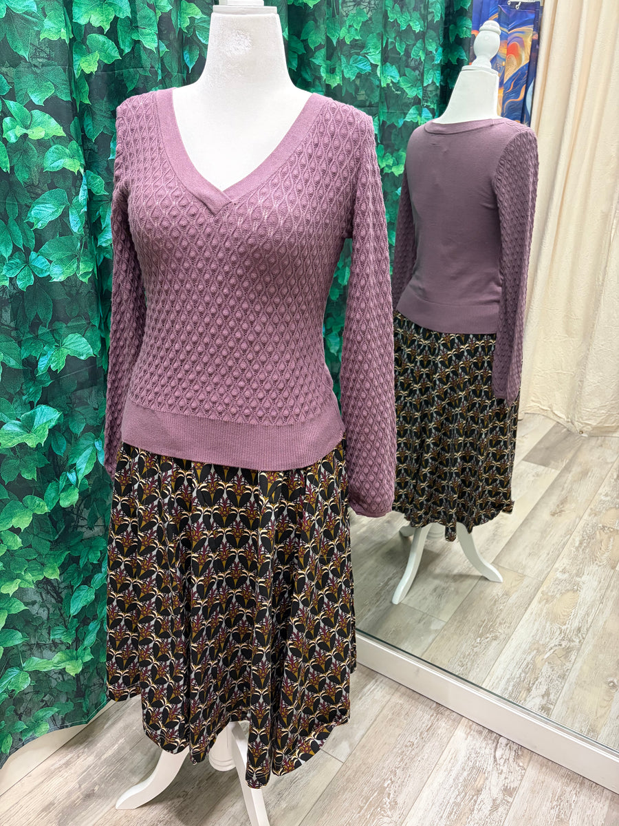 Tulip Skirt in Aviary Print by Effie's Heart