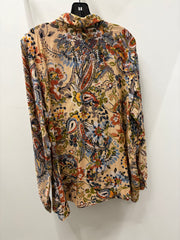 Embroidered Garden Paisley Linen Shirt by All About Her