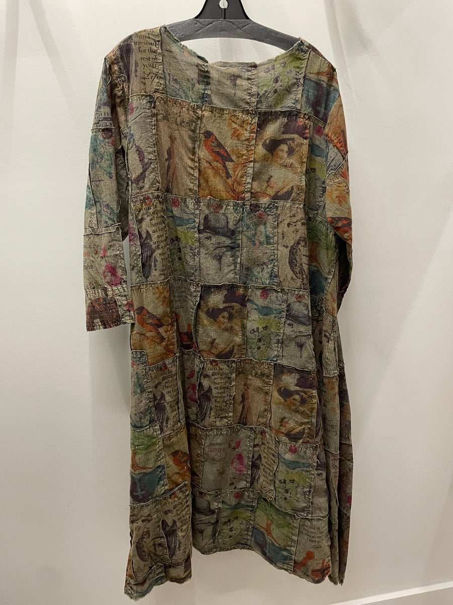 Woodland Reverie Patchwork Dress by Paper Lace