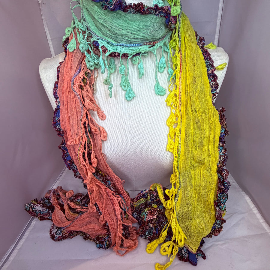 Boho Tassel Scarf Necklace