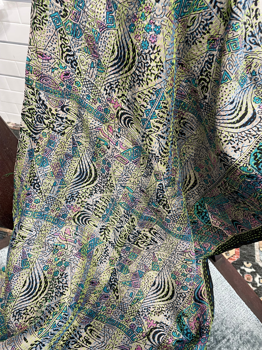 Silk Kantha Scarf #5006 by Robin