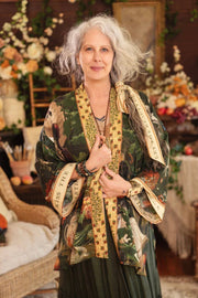 Additional view of Labour of Love Matineé (mid) Duster with florals & violin from Robin Boutique.