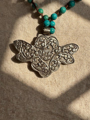 Turquoise Winged Bee Necklace by Tara Gasparian