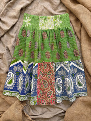 Pareo Kantha Meadow Skirt #148 by Kantha Bae