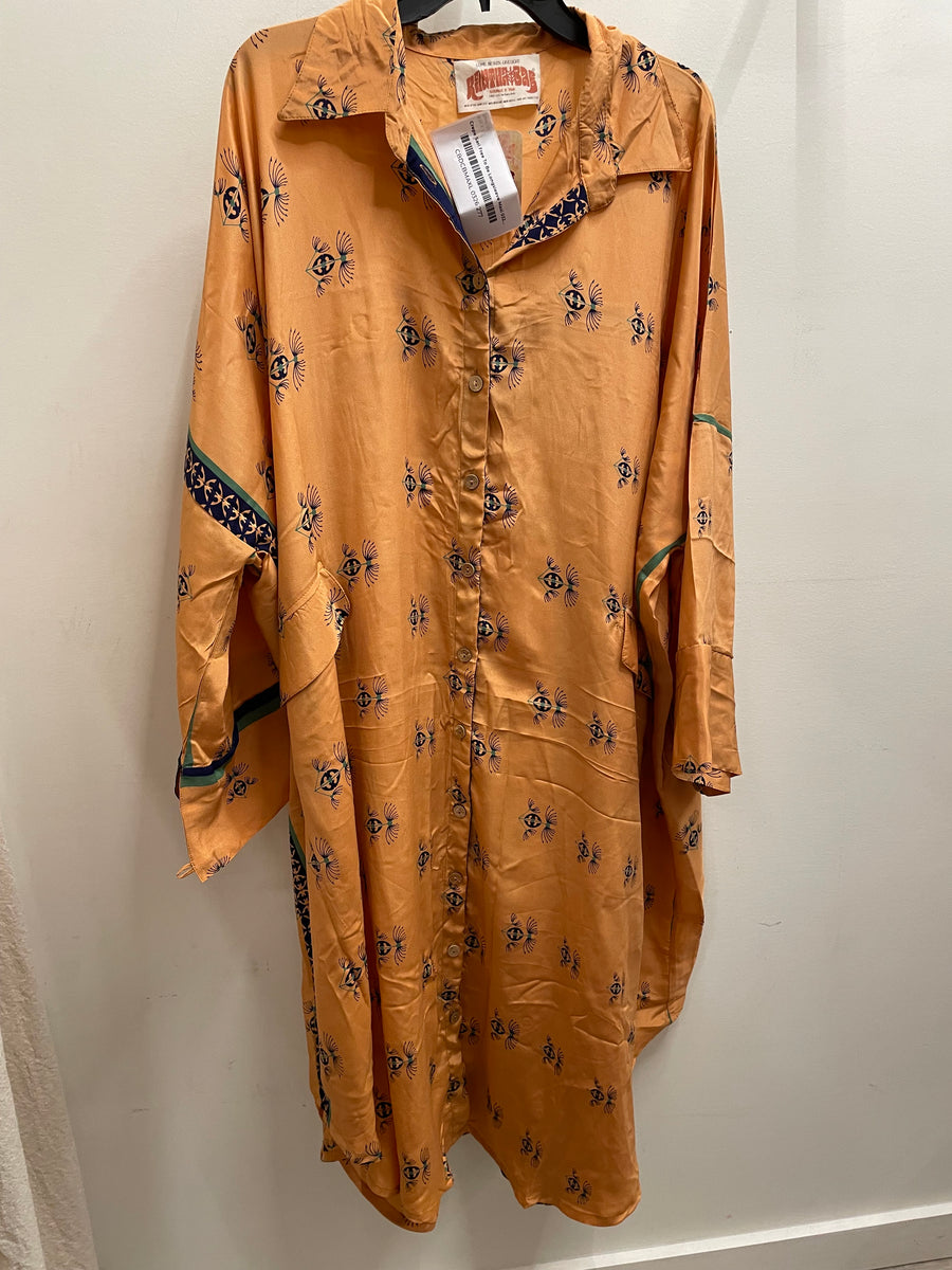 Crepe Sari Free To Be Longsleeve Maxi #277 by Kantha Bae