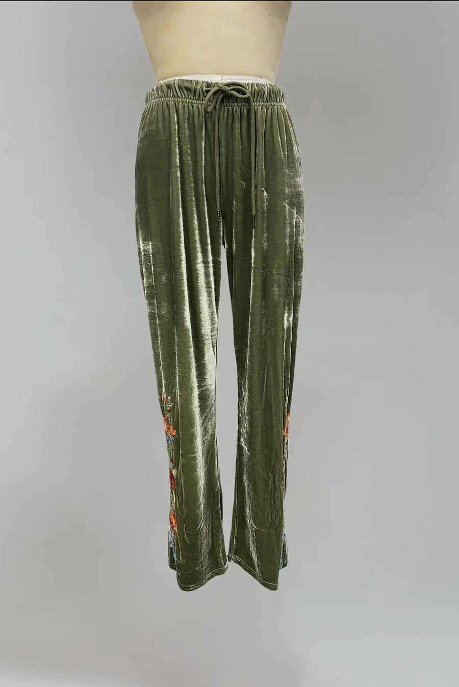 Velvet Embroidered Pant by Paparazzi