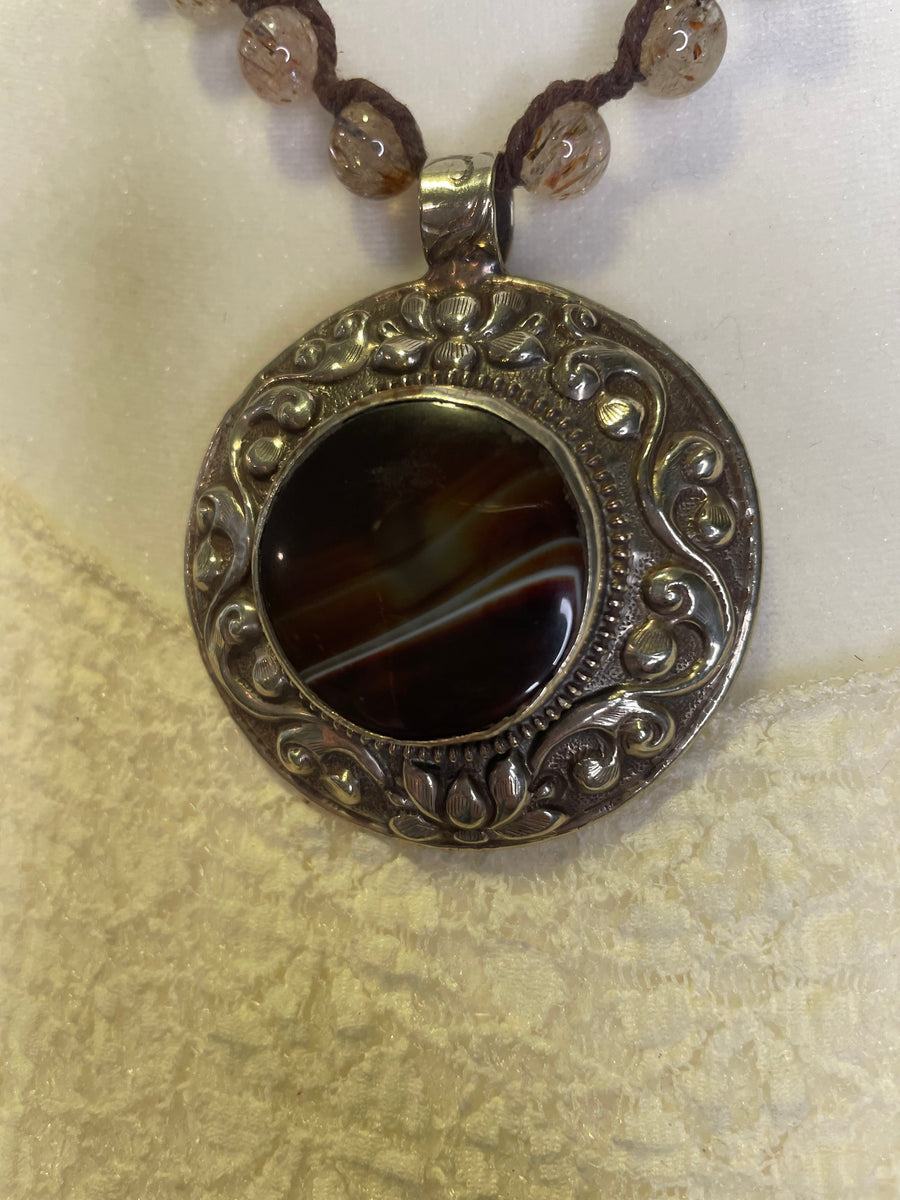 Agate Stone Short Necklace