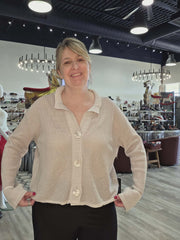 Mesh Stitch Cardigan by Olivia