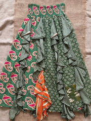 Pareo Kantha Willow Maxi Skirt #173 by Kantha Bae
