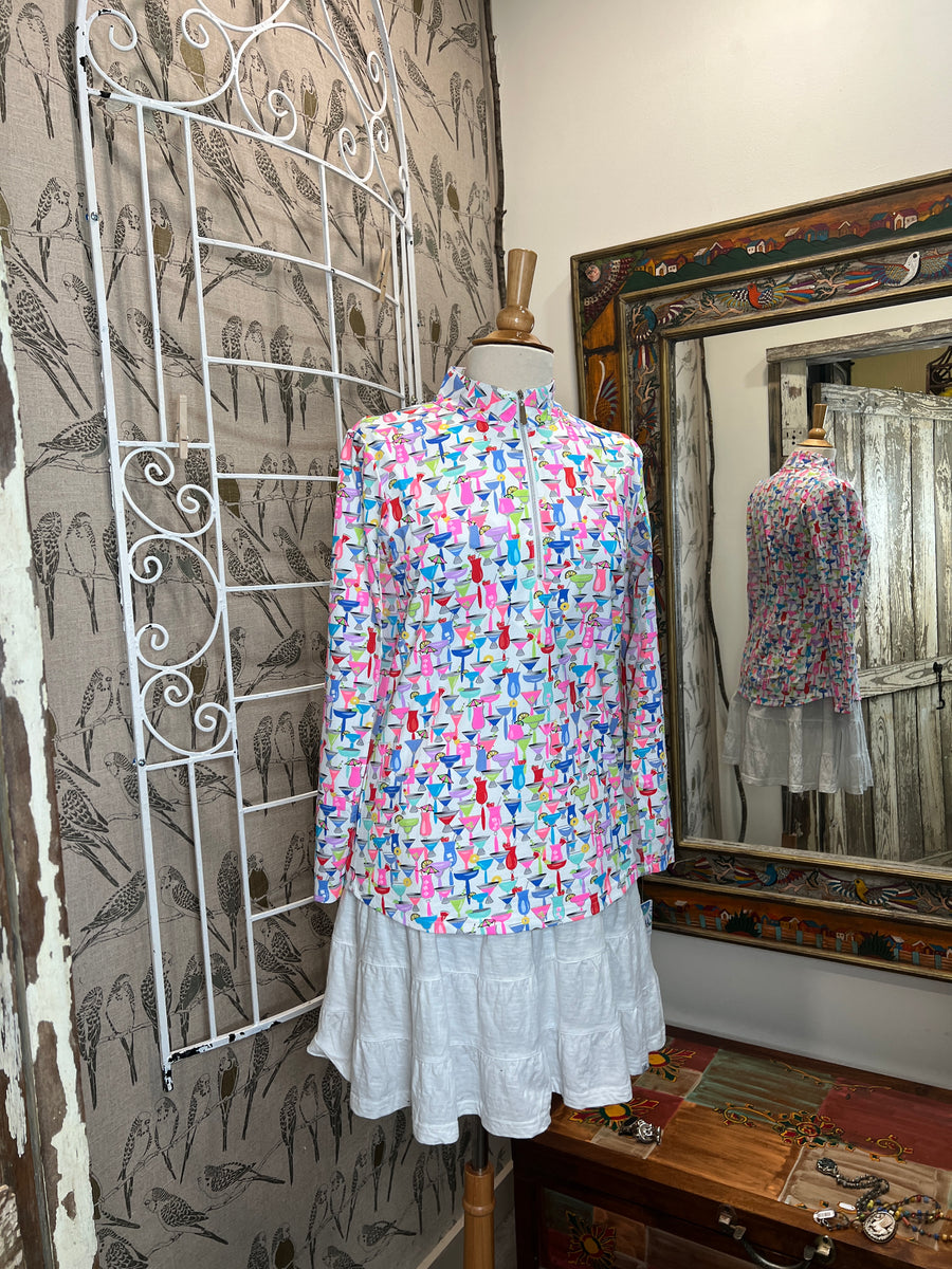 UPF Mock Neck Zip Pullover 0632