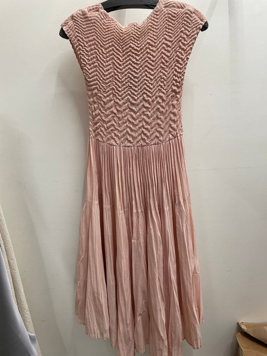 Pleated Cupsleeve Dress by EllyNDale