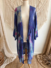 Crepe Sari Spellbound Kimono #048 by Kantha Bae