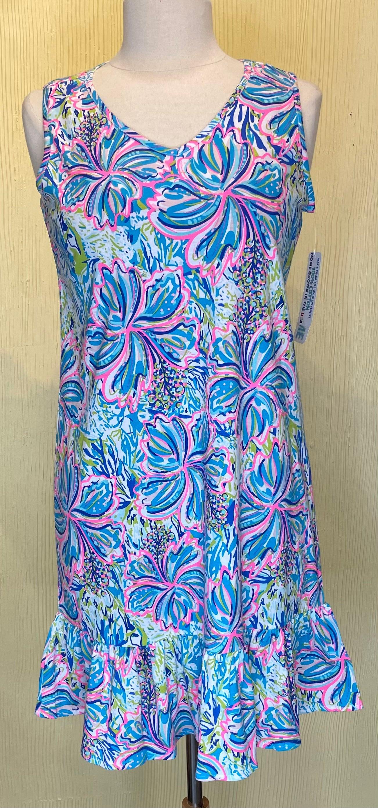 Beachtime Jennifer Ruffle Dress CPX4546P - Robin Boutique-Boutique 