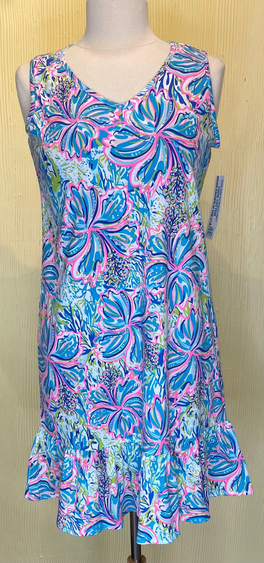 Beachtime Jennifer Ruffle Dress CPX4546P - Robin Boutique-Boutique 