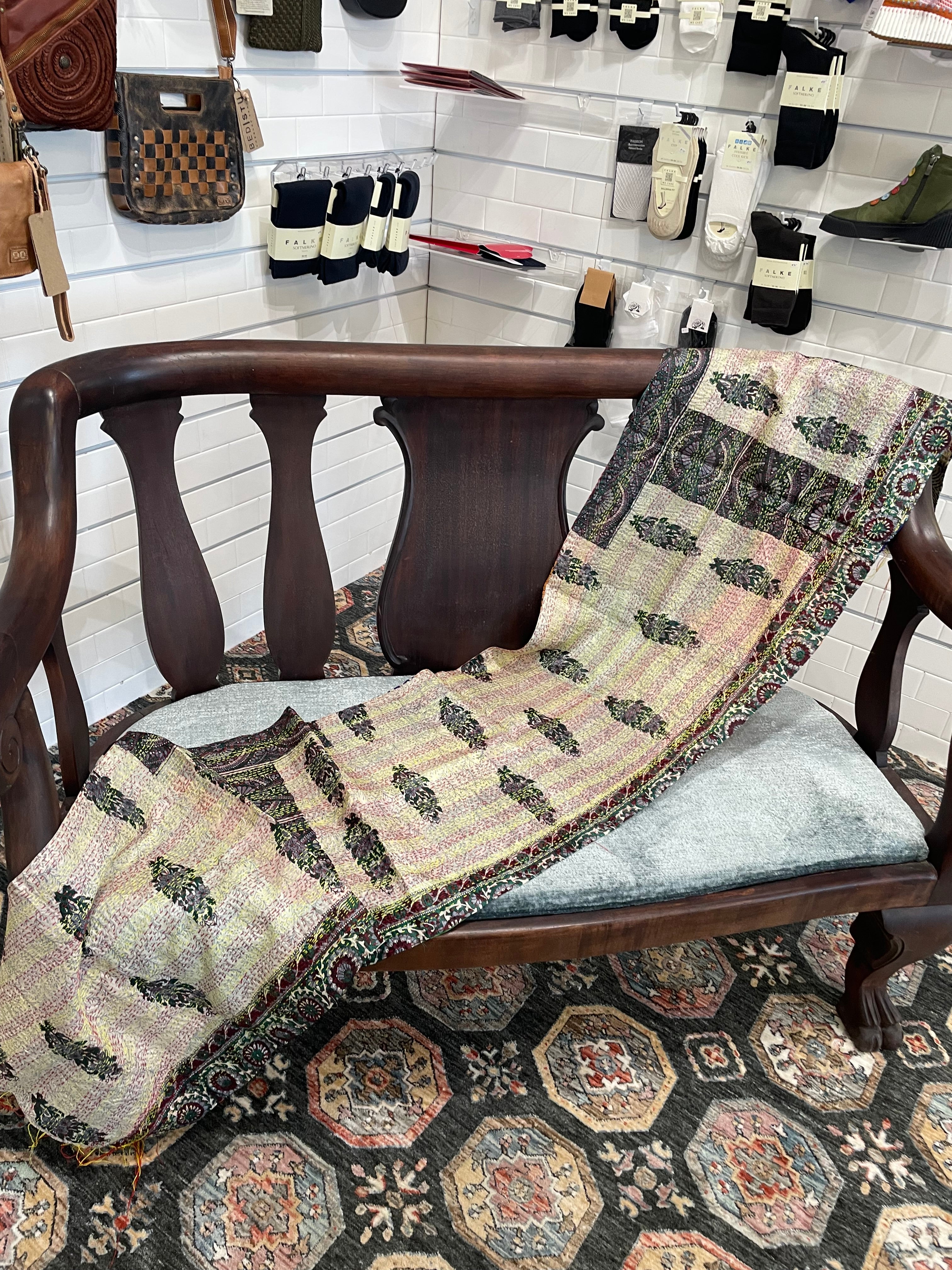 Silk Kantha Scarf #5002 by Robin