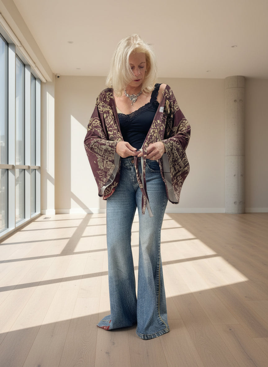 IPNG Design Boho Crop Kimonita in Printed Western Robin Boutique