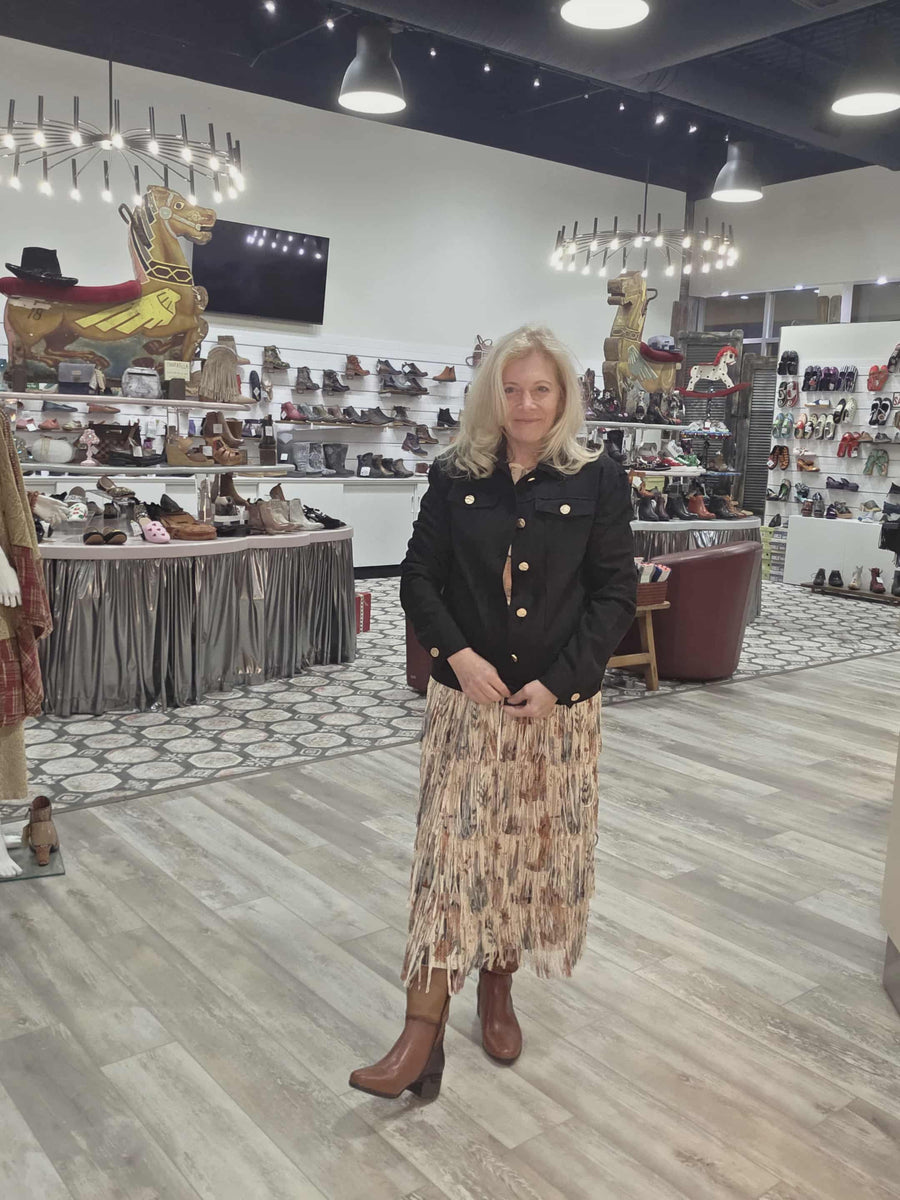 Western Fringe Skirt by WAY