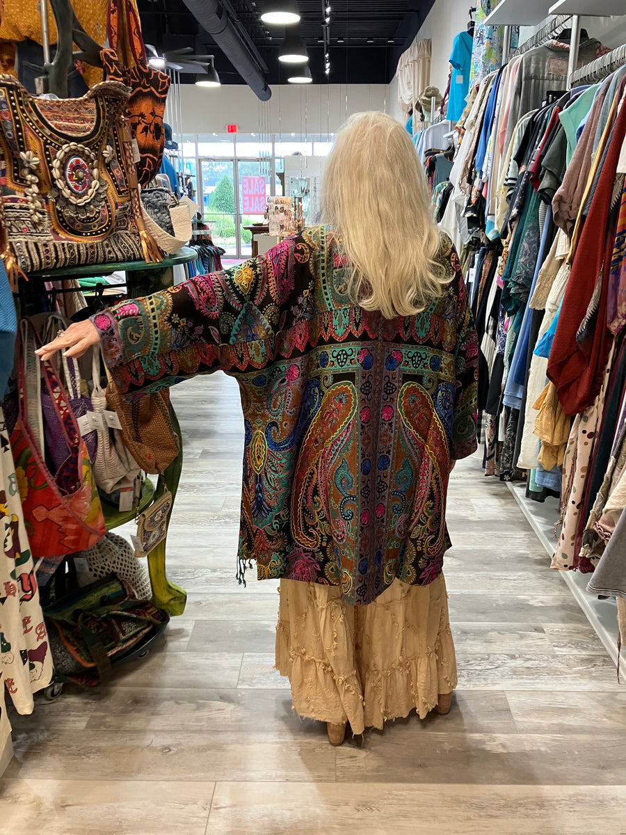 Embroidered Reversible Tapestry Jacket