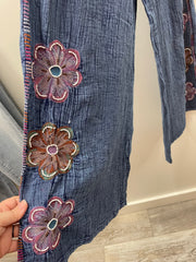 Embroidered Gauze Capri by Avanti del Amour