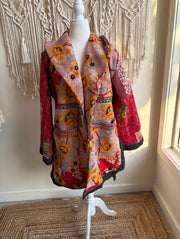 Fine Kantha Drifter Coat #159 by Kantha Bae