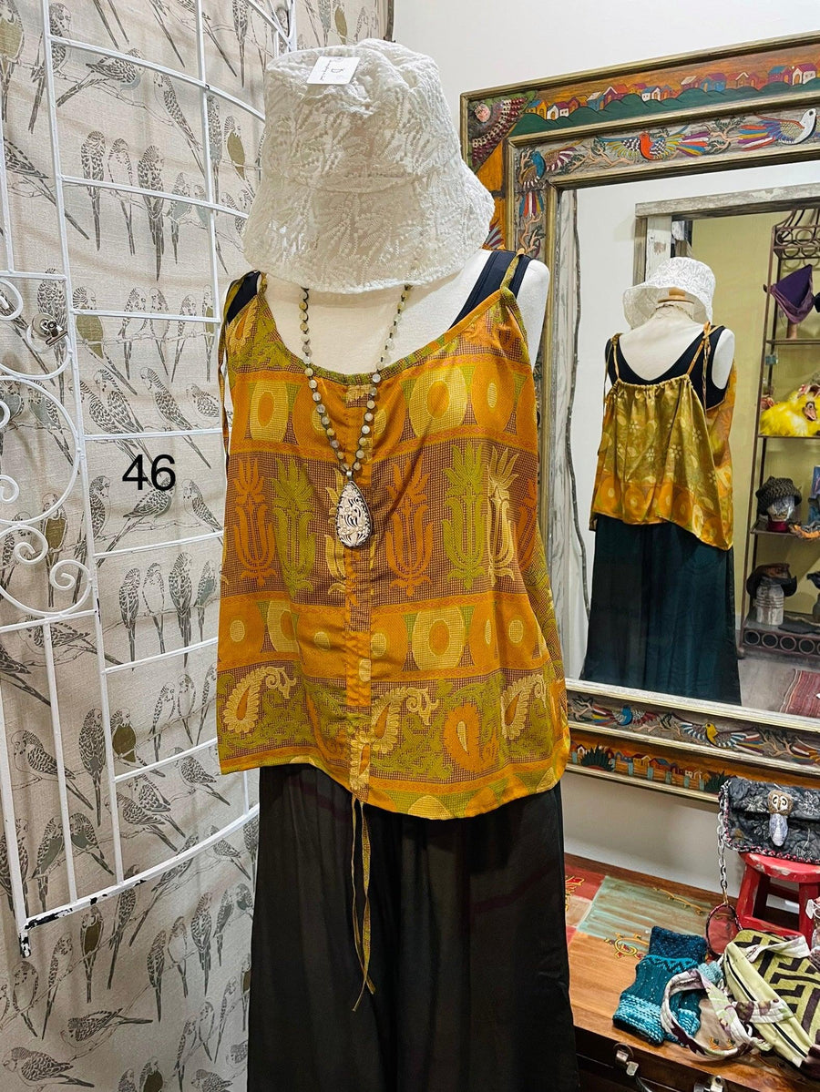 Silk Butterfly Tank by Kantha Bae One Size - Robin Boutique-Boutique 