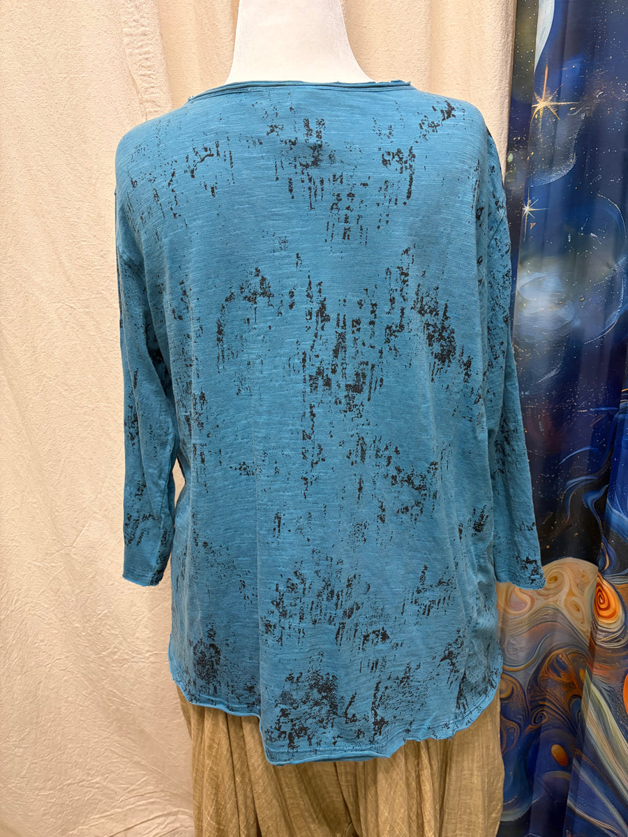 Driftwood Day Tee in Butterfly Print by Paper Lace
