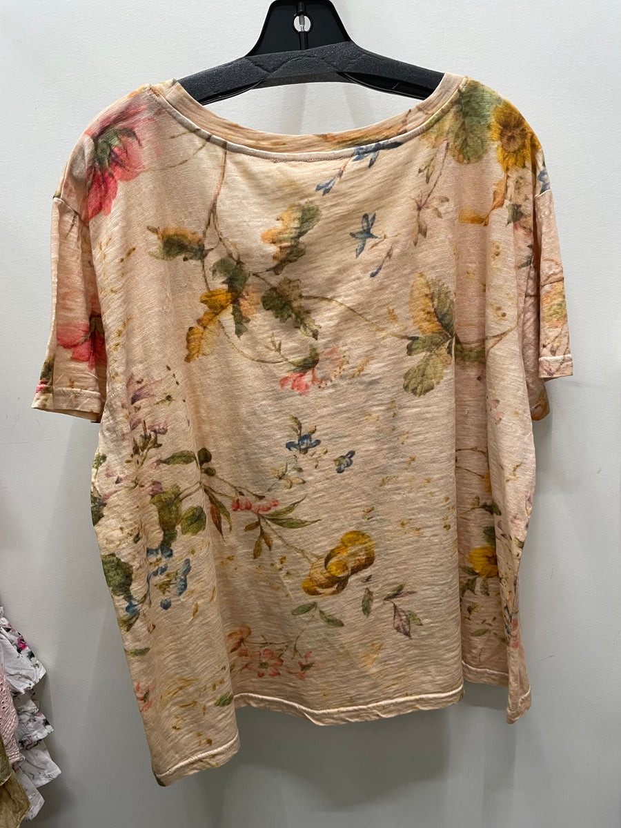 Driftwood Day Tee in Floral Angel Print by Paper Lace