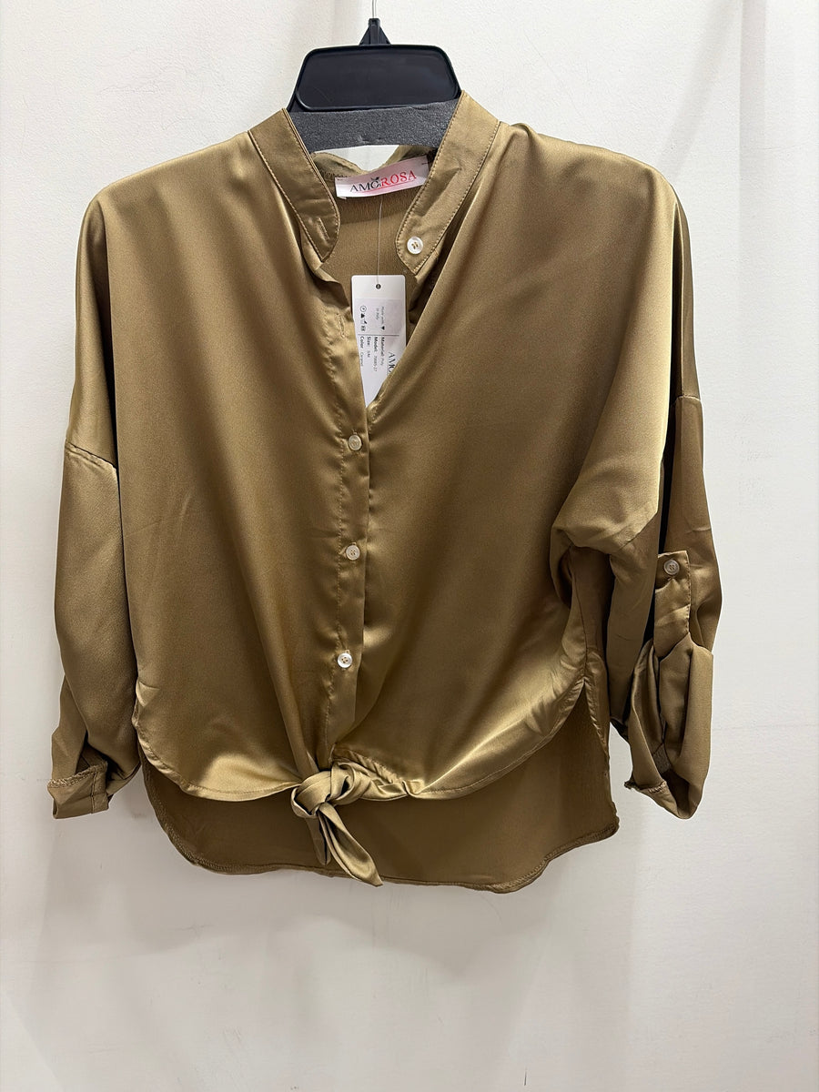 Silk Bottom Knot Top by Amorosa