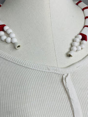 Additional view of Vintage V Necklace by The Vintage Jewel from Robin Boutique.