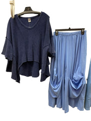 Cotton Waffle Relaxed Top