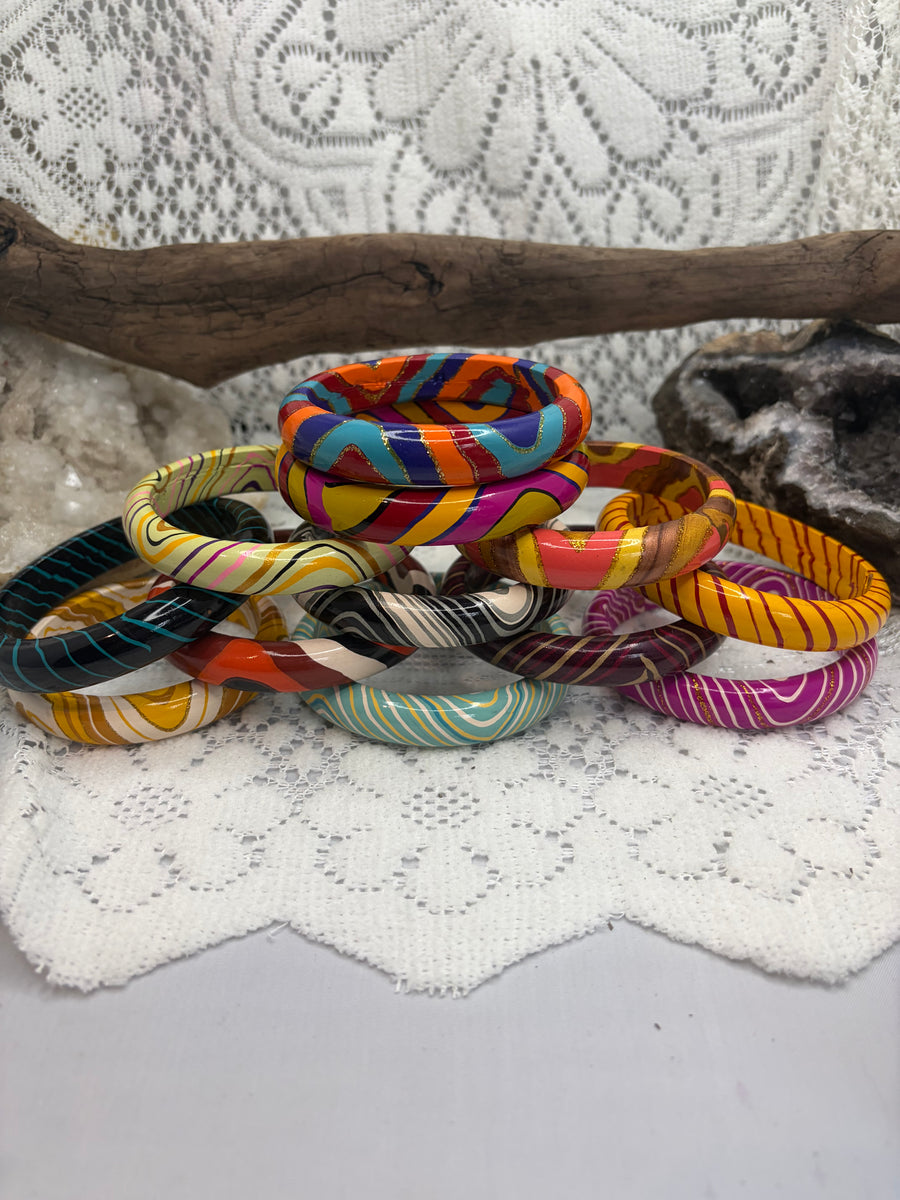 Painted Shellac Bracelet