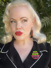 Bewitching Booties Earrings in ORANGE by Lipstick & Chrome Robin Boutique