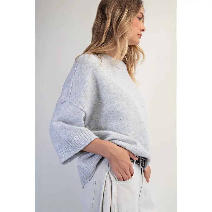 Goldie Oversized Sweater Top by Cotierra
