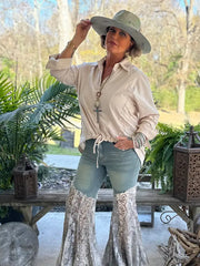 Got You Covered Lace Jeans by Jaded Gypsy