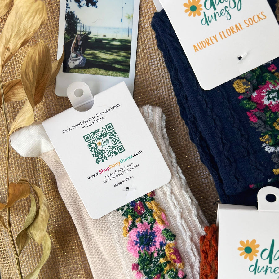 Audrey Vintage Socks Robin Boutique