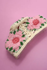JUMBO HANDMADE CROCHET FLORAL HAIR CLAW CLIPS Robin Boutique