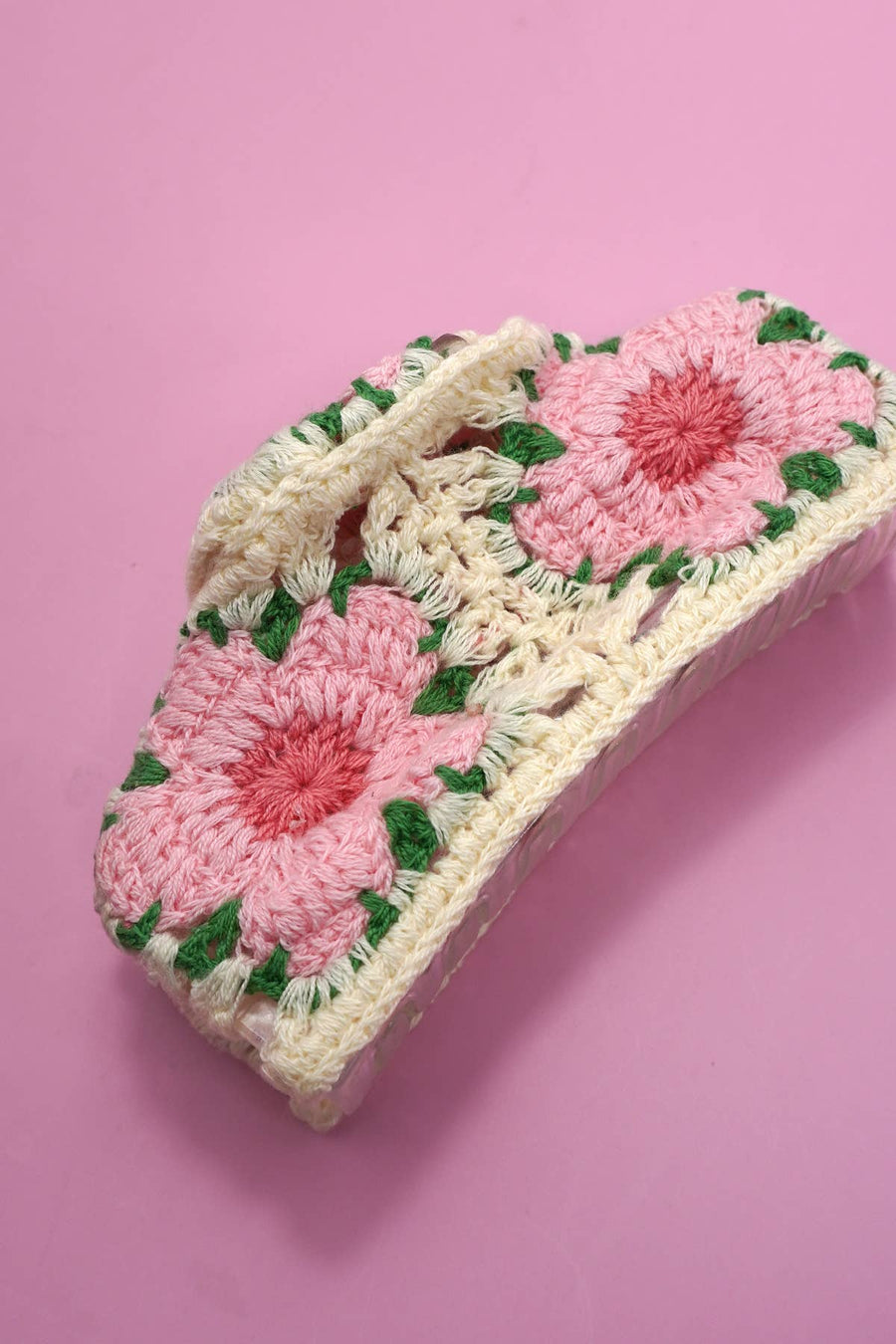 JUMBO HANDMADE CROCHET FLORAL HAIR CLAW CLIPS Robin Boutique