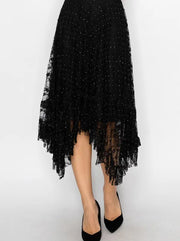 All-Sparkly Romantic Lace Skirt by Origami
