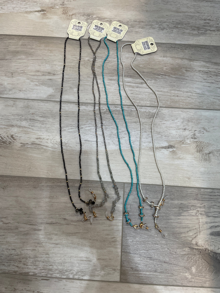 Bejeweled Eye Glass Necklace